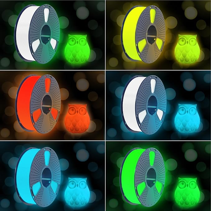 SUNLU PETG Glow in The Dark Filament, Luminous 3D Printer Filament 1.75mm - Image 6