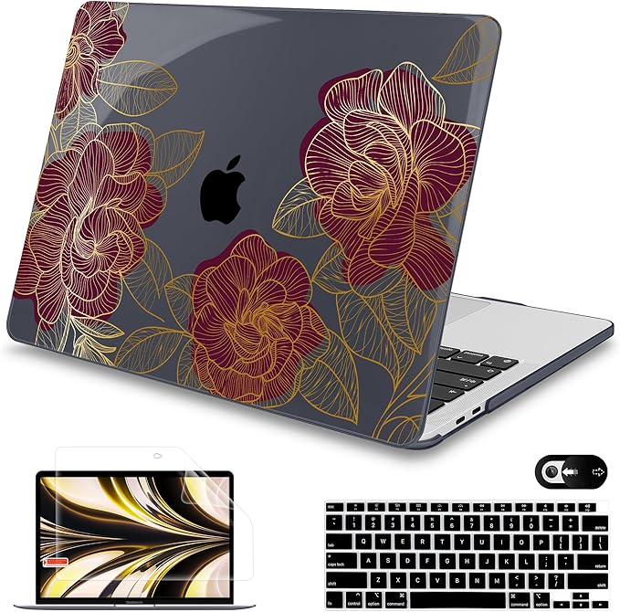 Mektron for MacBook Air 13 Case A1466/A1369, Snap-on Plastic Hard Shell Cover by Mektron