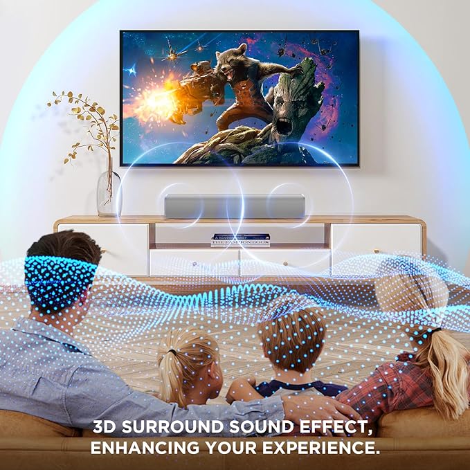 MZEIBO Sound Bar for TV, Soundbars Smart Portable Wireless Sound System - Image 6