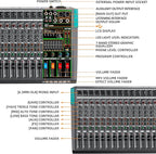 Depusheng PA16 Professional Audio Mixer Sound Board Console Desk System - Image 8