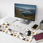 Watercolor Floral Large Mouse Pad, Gaming Keyboard Desk Pad, Extended Mouse Mat - Image 6