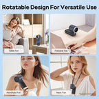 Portable Handheld Turbo Fan, 5000mAh Rechargeable Battery, Max 20Hrs Cooling - Image 5