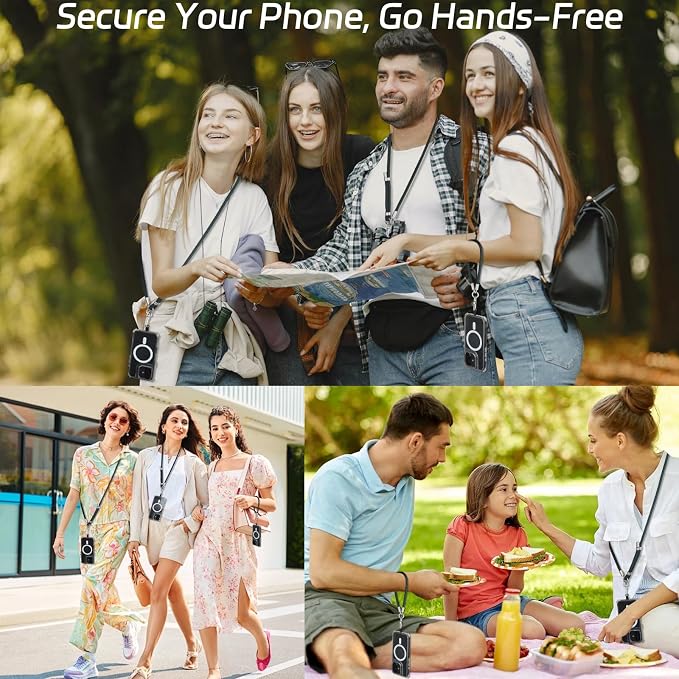 3-in-1 Adjustable Phone Lanyard Crossbody Cell Phone Neck Strap Universal - Image 4