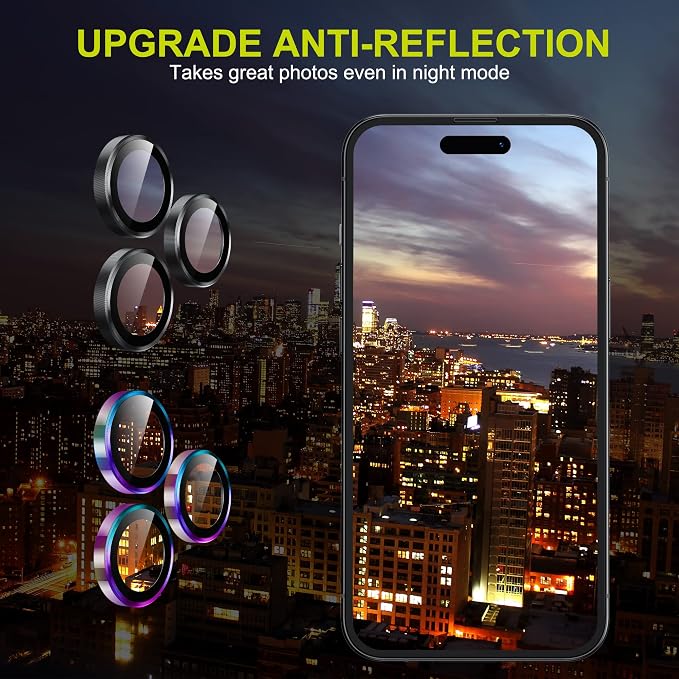 WSKEN for iPhone 14 Pro/iPhone 14 Pro Max Camera Lens Protector, HD Tempered - Image 4