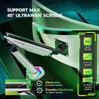 ARES WING RGB Single Monitor Arm Desk Mount - Image 4