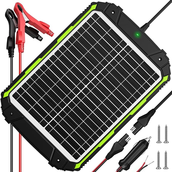 Sun Energise 20W 12V Solar Powered Battery Charger & Maintainer, Built-in Smart by SunEnergise