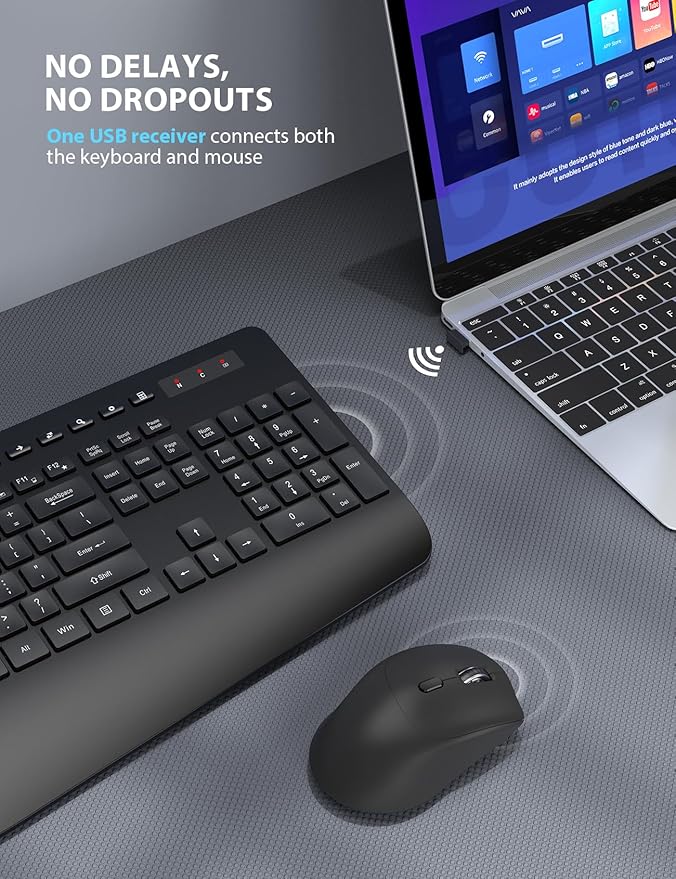 Wireless Keyboard and Mouse Combo 2 Pack - Image 5