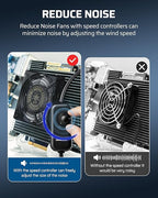 DEWENWILS 120V AC Muffin Fan, 120mm×38mm Exhaust Fan, Waterproof Case Cooling - Image 4