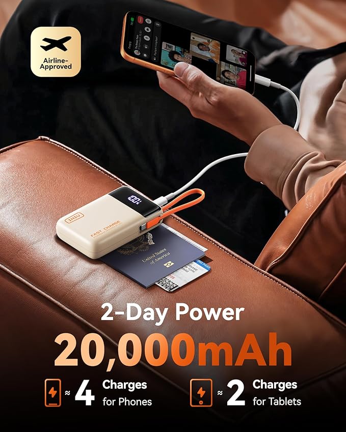 INIU 20000mAh Power Bank, Small 45W PD Fast Charging Portable Charger - Image 5