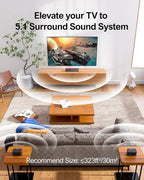 ULTIMEA 5.1 Virtual Surround Sound Bar, 320W Home Theater Surround System - Image 2