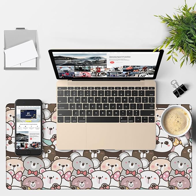 Gaming Desk Pad Large Extra Length Panda and Koala Mouse Pad Keyboard Laptop - Image 4