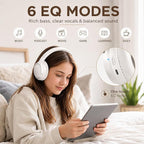 MIDOLA Bluetooth Headphones Over Ear 68H Playtime 6 EQ Wireless Headset - Image 4