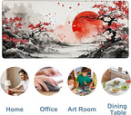 Large Mouse Pad Ink Painting Gaming Desk Pad Computer Keyboard Non-Slip - Image 5