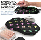 2-in-1 Ergonomic Set, Wave Keyboard Wrist Rest and Massage Slope Mouse Pad - Image 3