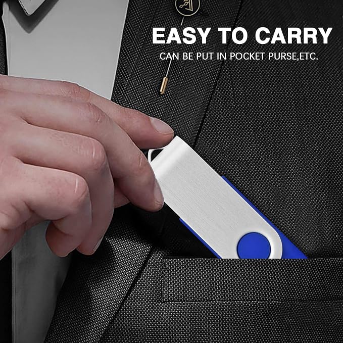 128MB Bulk Flash Drives 50 Pack, EASTBULL USB 2.0 Flash Drives Pack Thumb - Image 7