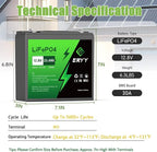 12V 23.4Ah LiFePO4 Lithium Deep Cycle Battery - Image 2