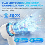 2025 Portable Handheld Ice Fan, Turbo Cooling Fans, 100 Gear Hurricane Wind - Image 2