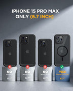 Miracase Magnetic for iPhone 15 Pro Max Case 6.7'' Full-Body Drop Proof Bumper - Image 6