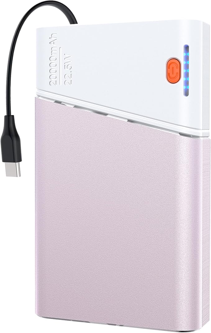 Portable Charger 20000mAh, 22.5W PD 3.0+QC 4.0 Super Fast Charging Power Bank by Kesguar