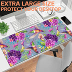 Mouse Pad Large Humming Bird and Flowers Non-Slip Gaming Desk Mat - Image 6