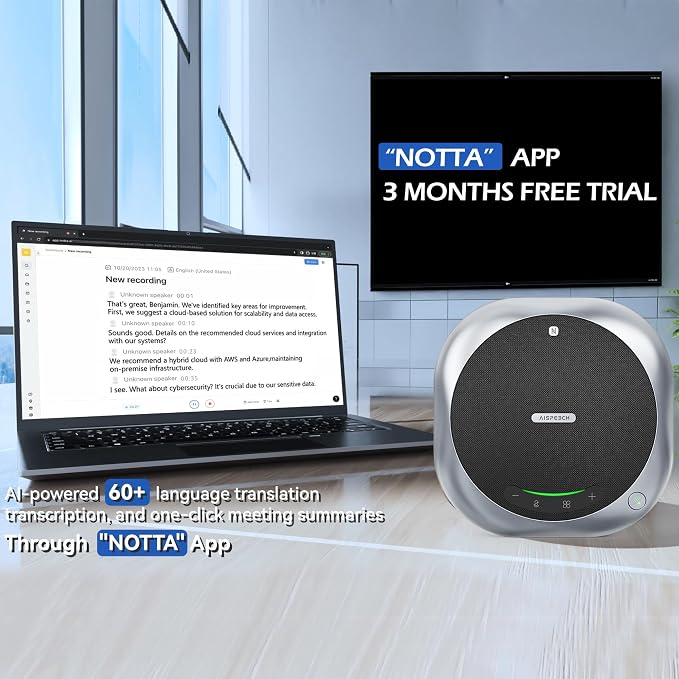 Bluetooth Conference Speakerphone M6 Conference Microphone - Image 4