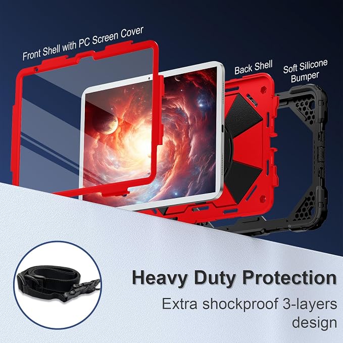 Case for iPad 10th Generation 10.9 Inch, iPad 11th Generation 11 Inch, Rugged i - Image 3