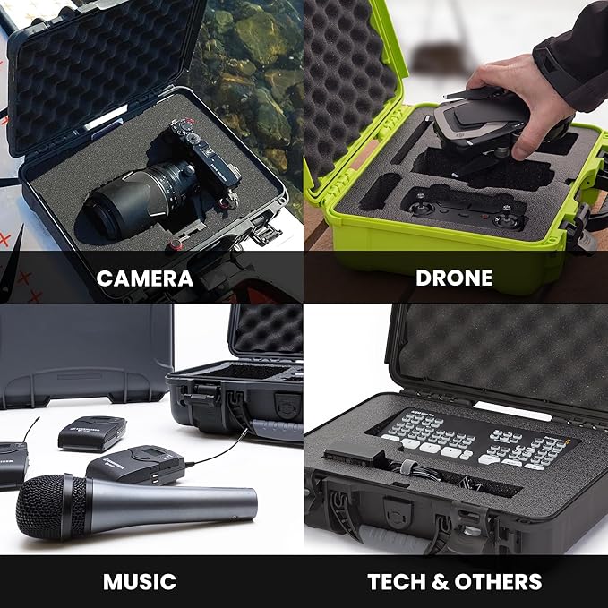 NANUK 910 Hard Case with Customizable Cubed Foam, IP67 Waterproof, Dustproof - Image 4