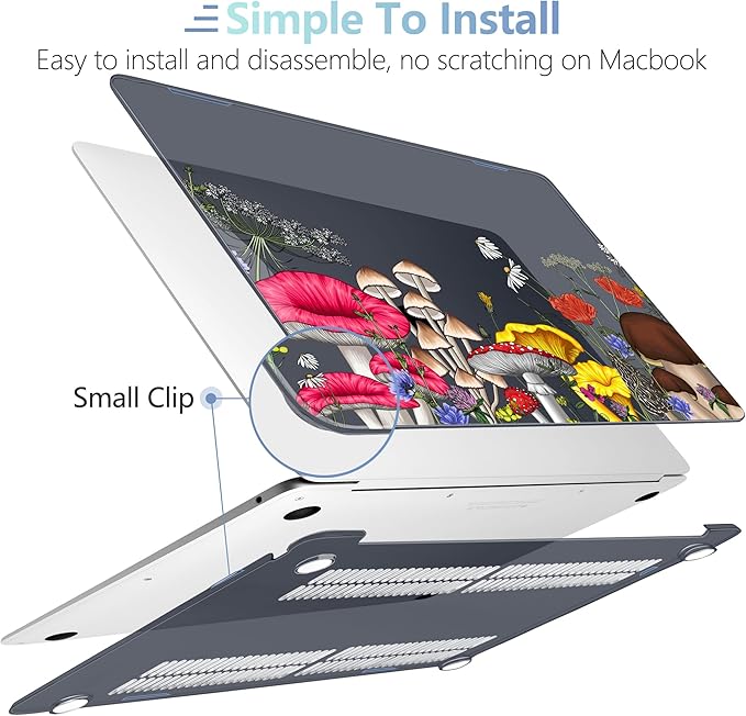 MEEgoodo for MacBook Air 13 inch Case 2021 2020 2019 2018 Released A2337 M1 - Image 4