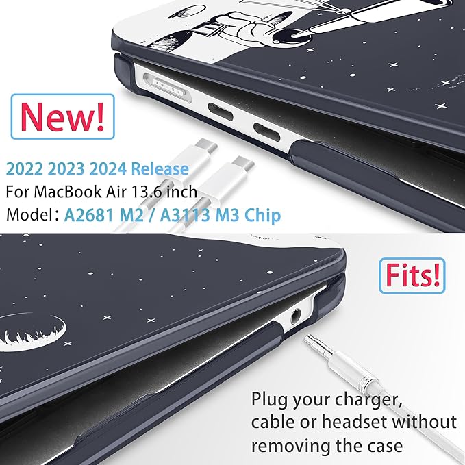 Mektron for 2025 M4 MacBook Air 13.6 Inch A3240 Case Fits 2023 A2681 M2 2024 - Image 2