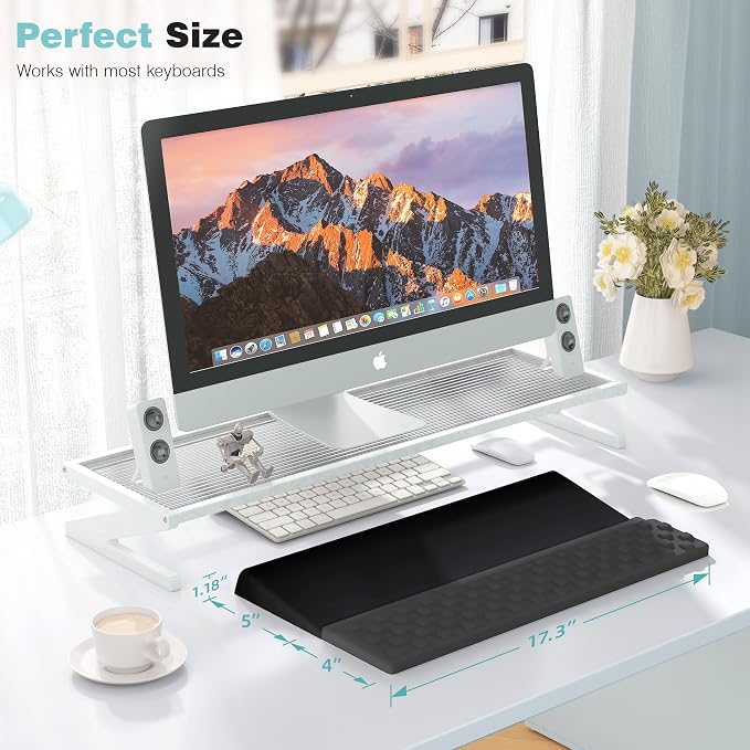Ospelelf Keyboard Stand with Wrist Rest Comfortable Ergonomic Riser Holder Pad - Image 6