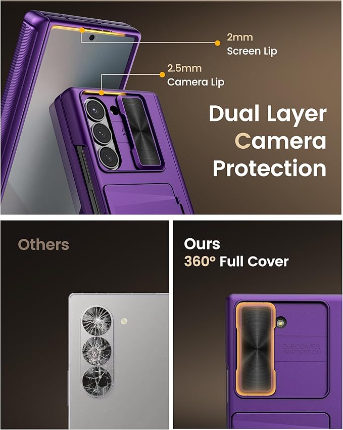 Vihibii for Samsung Galaxy Z Fold 6 Case Wallet - Image 5