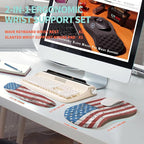 2-in-1 Ergonomic Set, Wave Rise Keyboard Wrist Rest and Massage Bulge Slope - Image 5