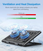 Laptop Cooling Pad Stand, Laptop Cooler - Image 3