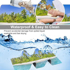 Tropical Nature Landscape Desk Mat, Large Summer Beach Seawater and Palm Trees - Image 4
