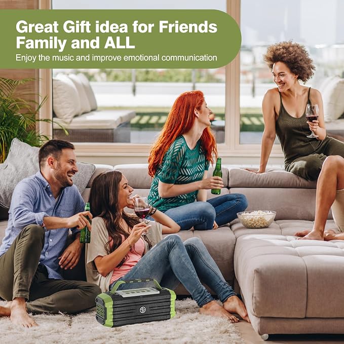 Portable Bluetooth Speaker 120W Peak 80W Wireless Speakers, TWS Pairing - Image 8