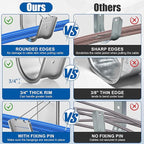 40 Pack J Cable Hook with Retainer Clip, 2-Inch Heavy Duty Wall Mount J-Hooks - Image 5