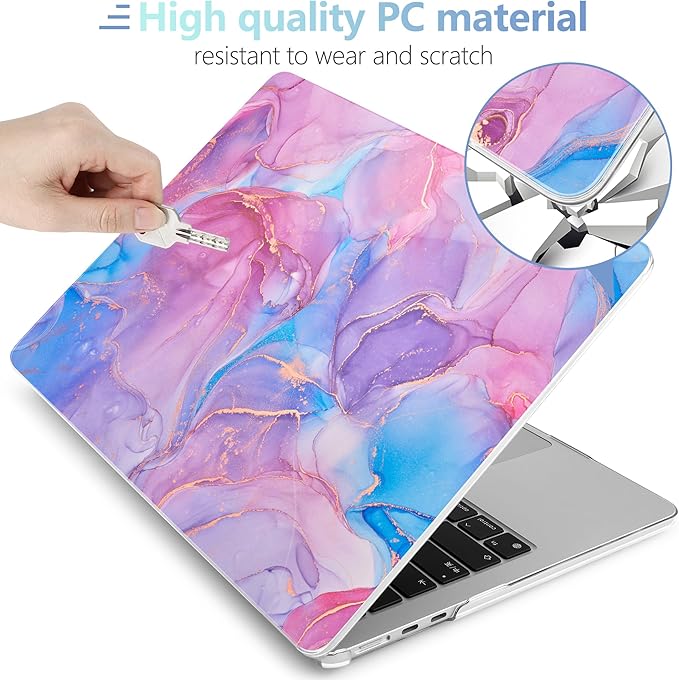 MEEgoodo Case for MacBook Air M4/M3/M2 13.6 inch 2025 2024 2022, Fit Model - Image 4