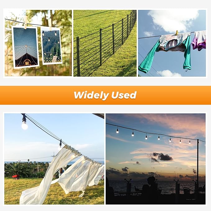 Belio String Light Hanging Kit, Stainless Steel Cable - Image 6