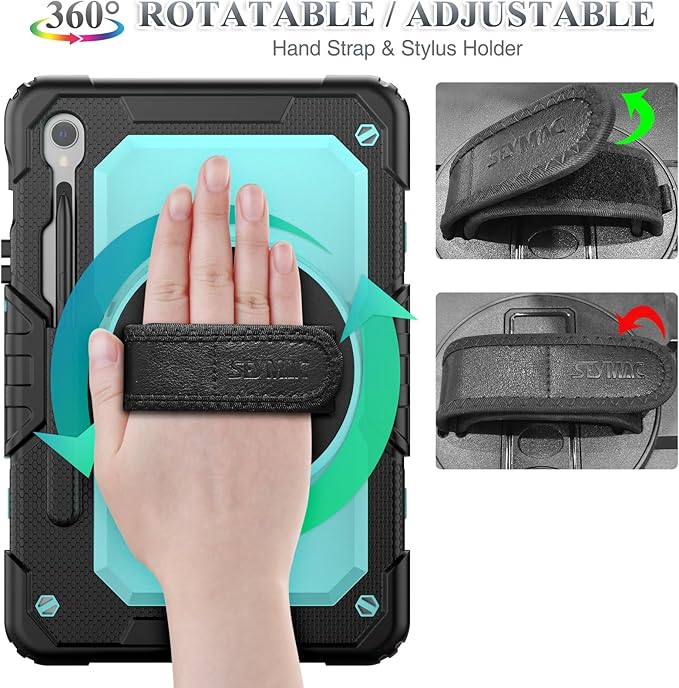 SEYMAC stock Case for Samsung Galaxy Tab S10 FE / S9 / S9 FE 5G Tablet Case - Image 3