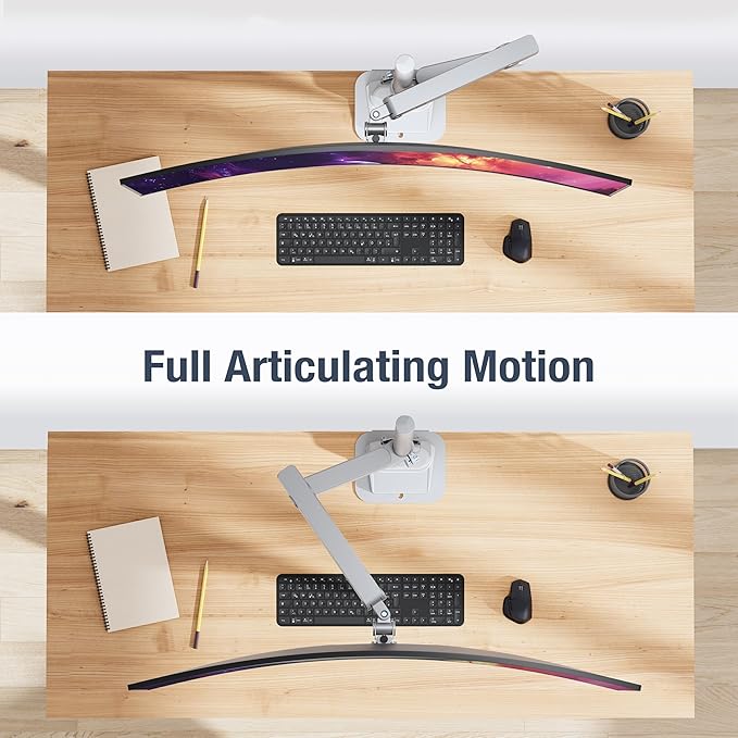 AVLT Single 40 Inch Monitor Arm Pole Top Mount - Image 6