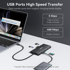 USB C Hub USB C Docking Station Dual Monitor 4K@60Hz+DP 8K@30Hz - Image 7