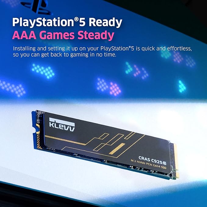 KLEVV CRAS C925G 1TB M.2 2280 NVMe PCIe Gen4x4 Internal Gaming SSD - Image 5