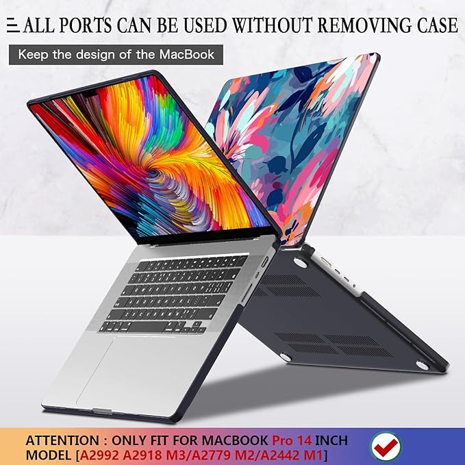 CISSOOK Compatible with MacBook Pro 14 inch Case 2024, 2023 2022 2021 Release - Image 5