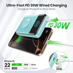 Magnetic Portable Charger for iPhone, 3-in-1 10800mAh Qi2 15W Wireless Power - Image 3