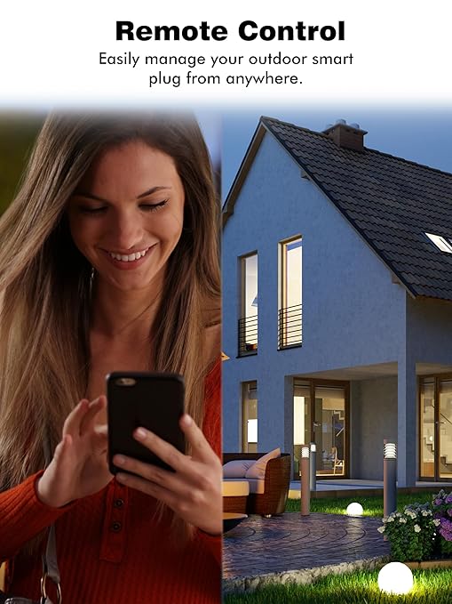 EIGHTREE Outdoor Smart Plug Waterproof IP44, Smart Outlet Plug - Image 8