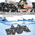 Skull Head Desk Mat, Large Pirate Skull Crossbones Gaming Keyboard Mouse Pad - Image 4
