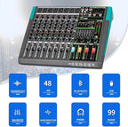 Depusheng PA8 Professional Audio Mixer Sound Board Console Desk System - Image 2