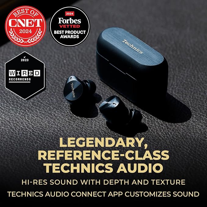 Technics EAH-AZ80-A Premium Hi-Fi True Wireless Bluetooth Earbuds - Image 2