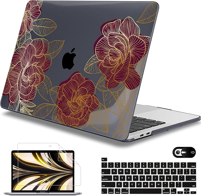 Mektron for MacBook Pro 13-inch Case 2022 2021 2020 Release A2338 M2 M1 A2289 by Mektron