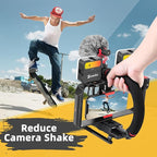 Zeadio Smartphone Camera Stabilizer Kit, Portable Handle Grip Handheld Video Rig - Image 4